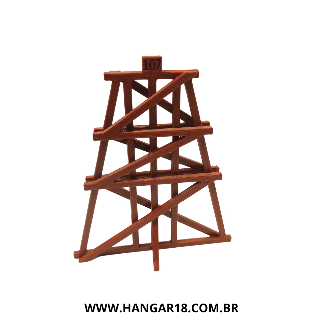 PÉ 107MM - RAMPA MODULAR H18 ESCALA HO