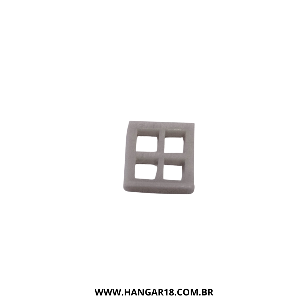 JANELA QUADRADA 9,4MM 4und (J006) ESCALA HO H18