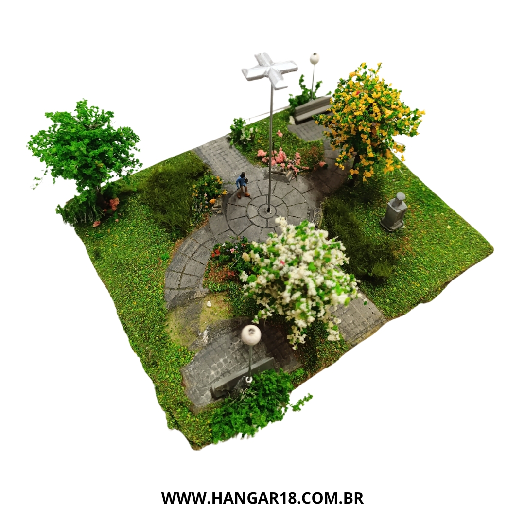 DIORAMA PRAÇA SIMPLES (0322) ESC HO ANJOLY
