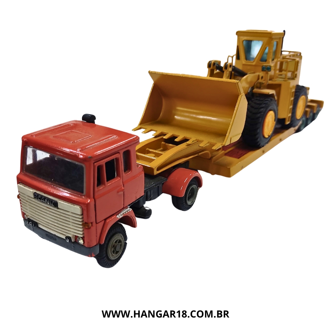 CAMINHÃƒO SCANIA LK-141 1:50 ARPRA COM TRATOR CAT
