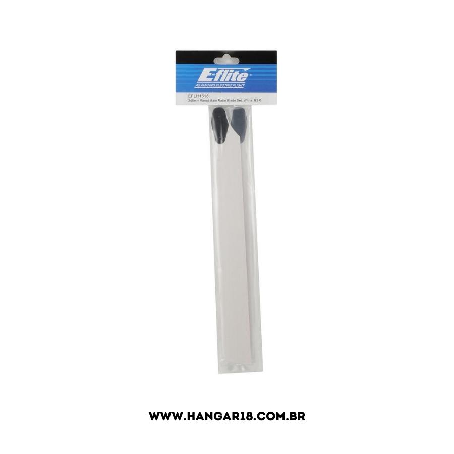 245MM WOOD MAIN ROTOR BLADE SET WHITE, BSR