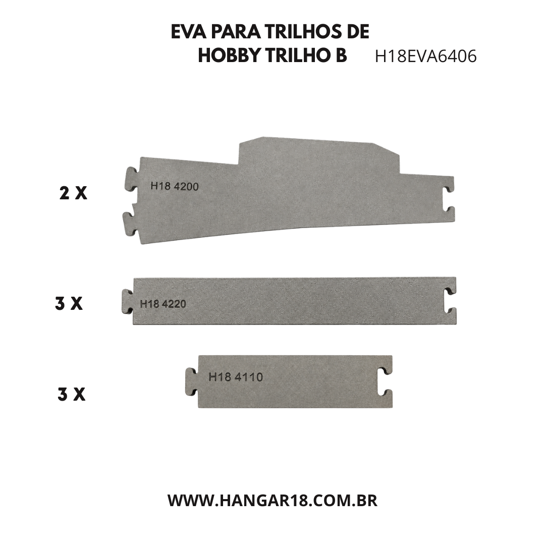 BASE DE EVA HOBBY TRILHO CAIXA B 6406 4MM