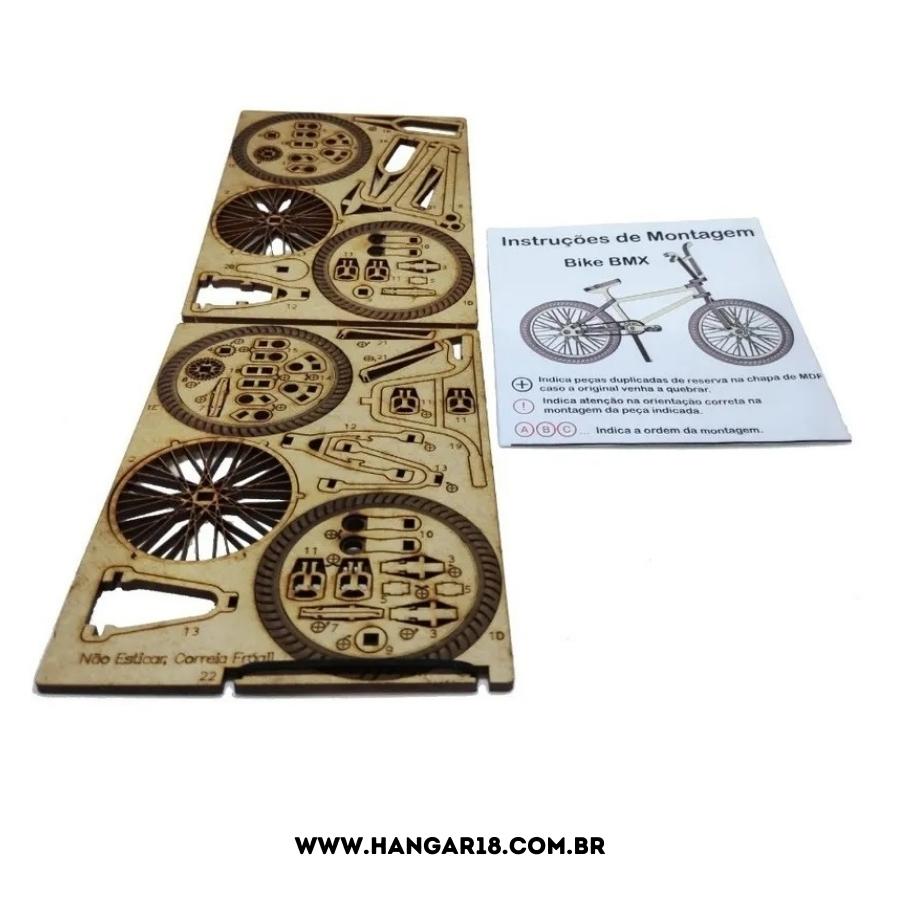 MINI BICICLETA BMX COM MOVIMENTOS REAIS EM MDF
