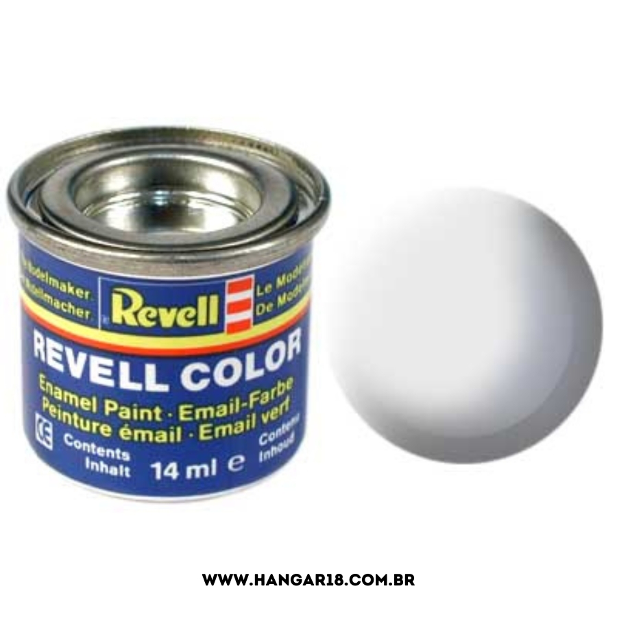 TINTA REVELL ESMALTE 32176 CINZA CLARO FOSCO 14ML