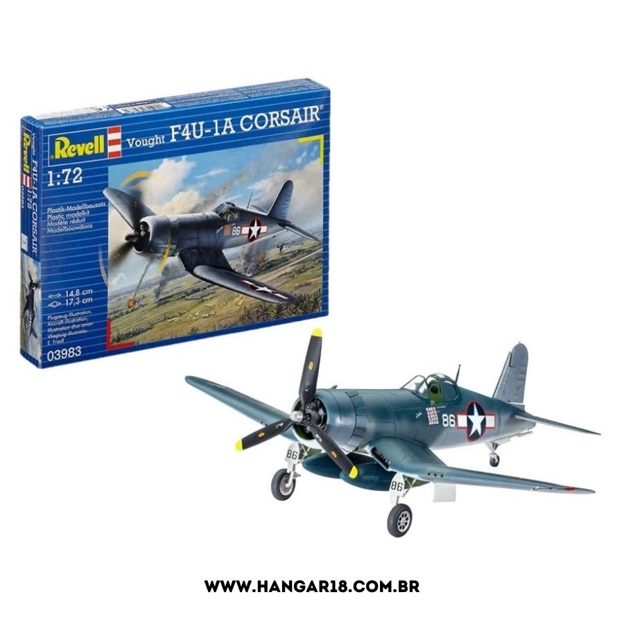 KIT P/ MONTAR VOUGHT F4U-1D CORSAIR 1:72 REV03983