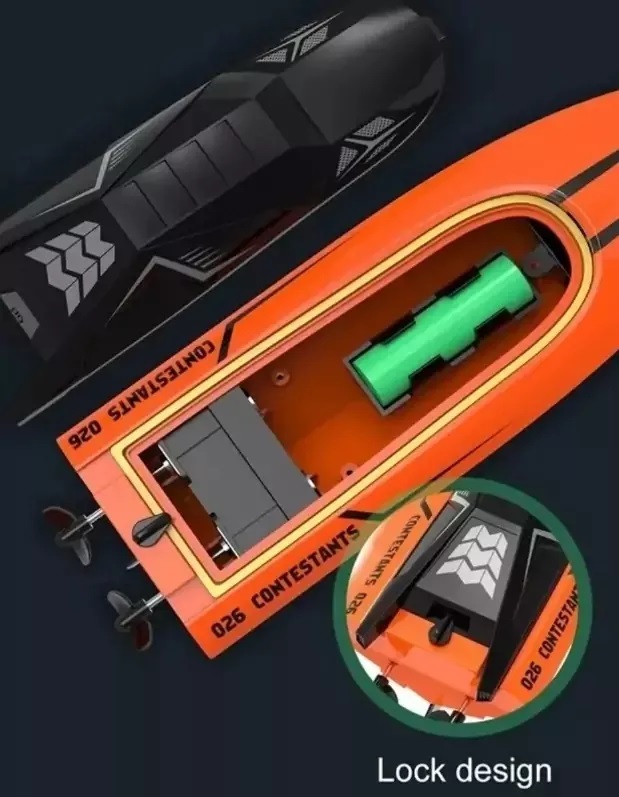 Racing Boat 2.5G RC High Speed, Lancha  Eletrica