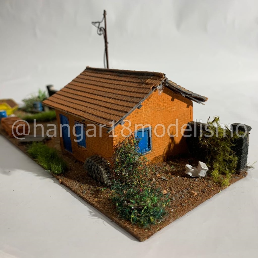 DIORAMA CASA EM CONSTRUÇÃO ESCALA HO (0089) ANJOLY