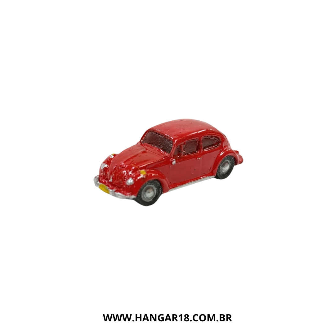 FUSCA VW VERMELHO (0197) ESCALA HO ANJOLY