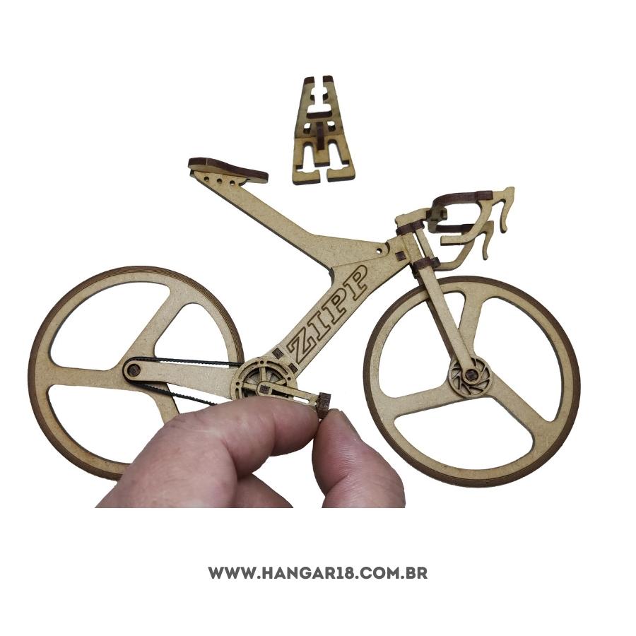 BIKE ZIP 1:8 MOVIMENTOS REAIS DESMONTADA MDF