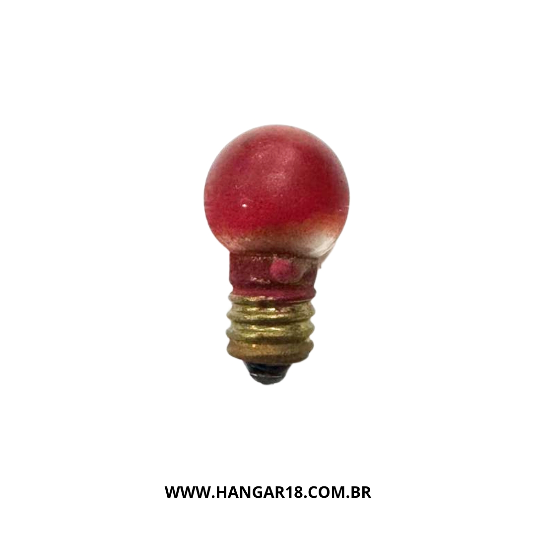 Lampada de Reposicao Rosca14v 14mm LIONEL Vermelho