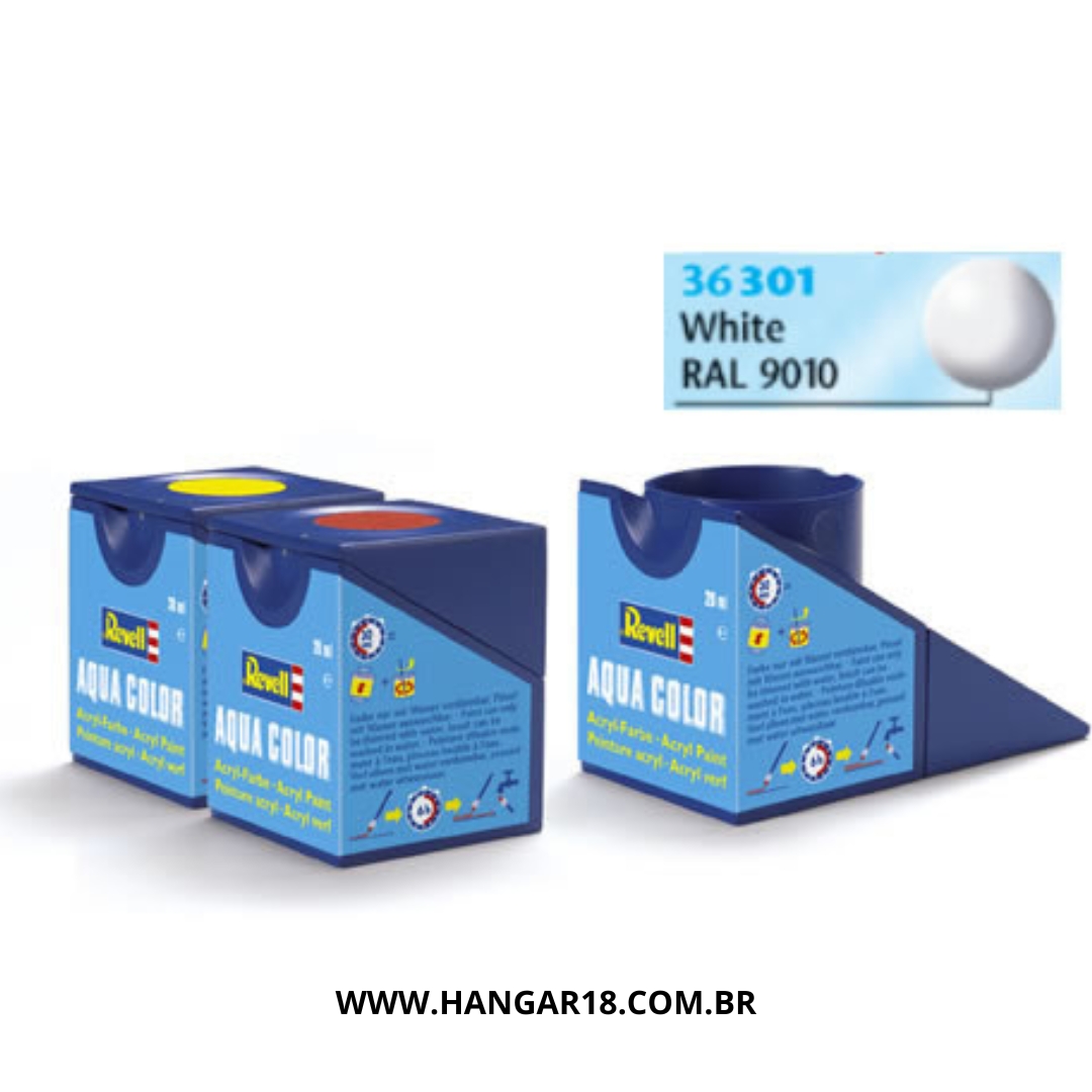 TINTA REVELL ACRILICA 36301 BRANCO ACETINADO 14ML