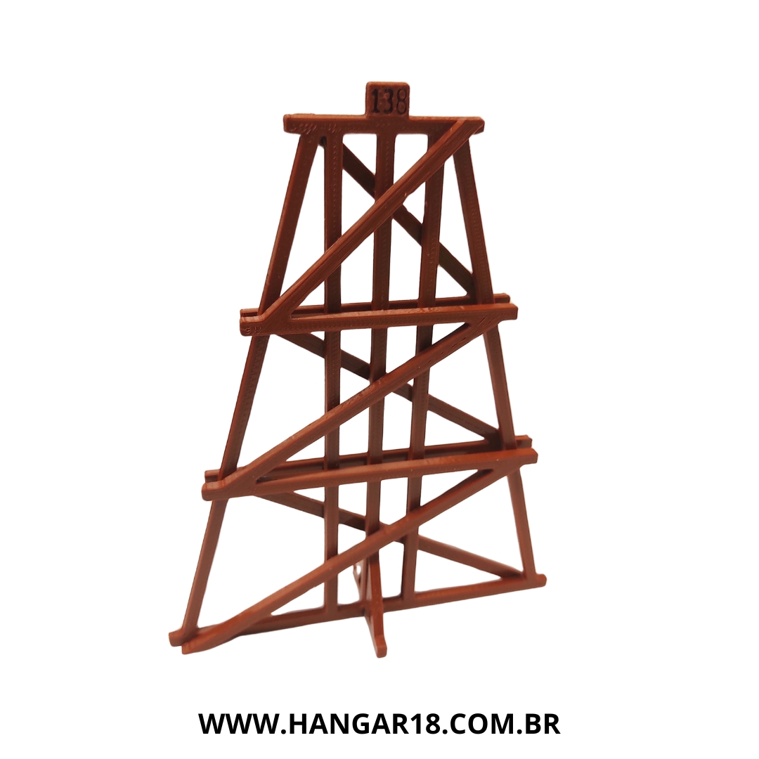 PÉ 138MM - RAMPA MODULAR H18 ESCALA HO