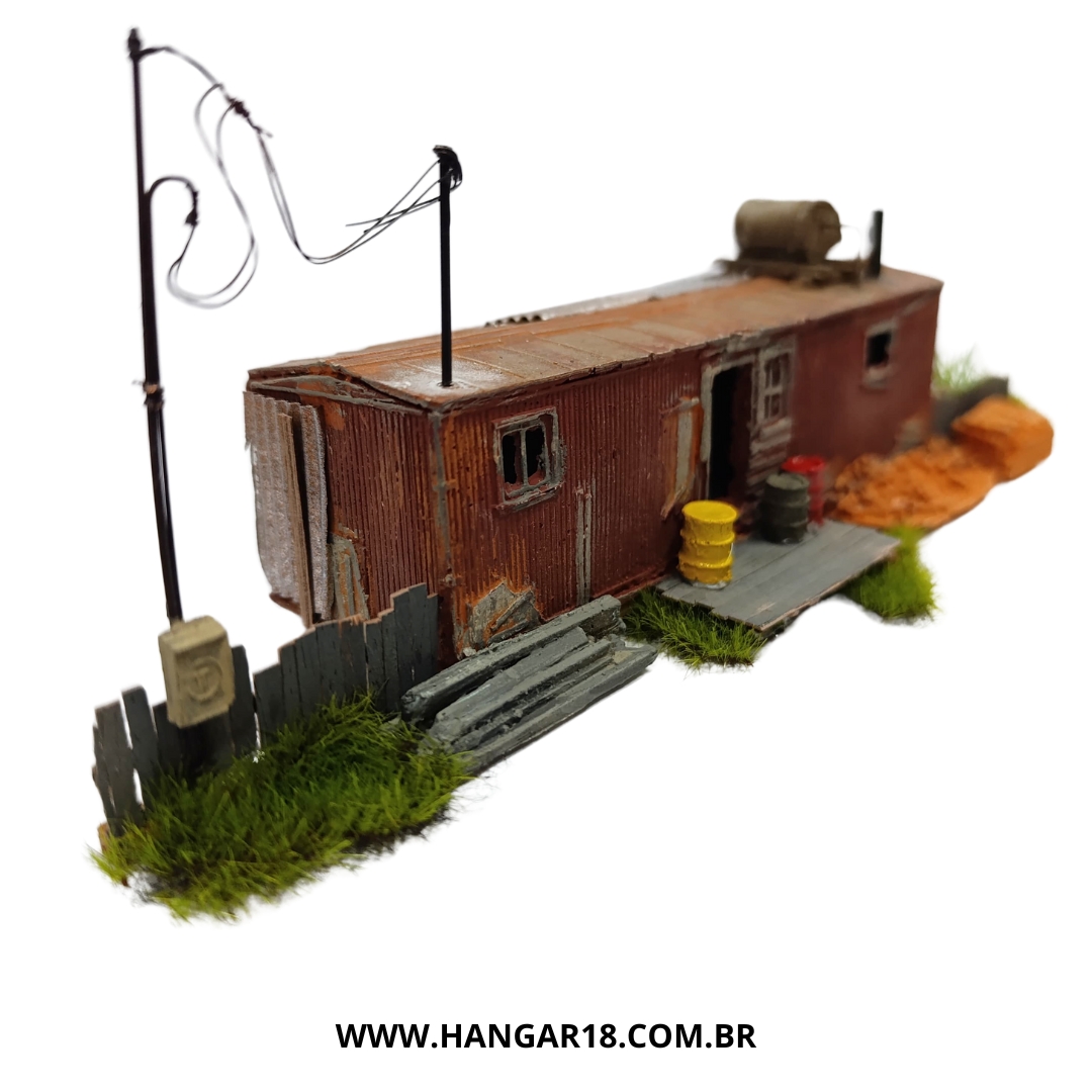 DIORAMA VAGÃO MORADIA (0410) ESCALA HO ANJOLY