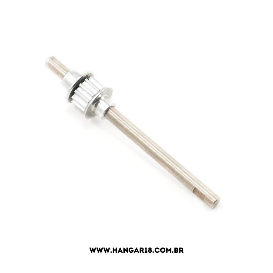 TAIL ROTOR SHAFT AND ALUM. DRIVE PULLY BLADE 400