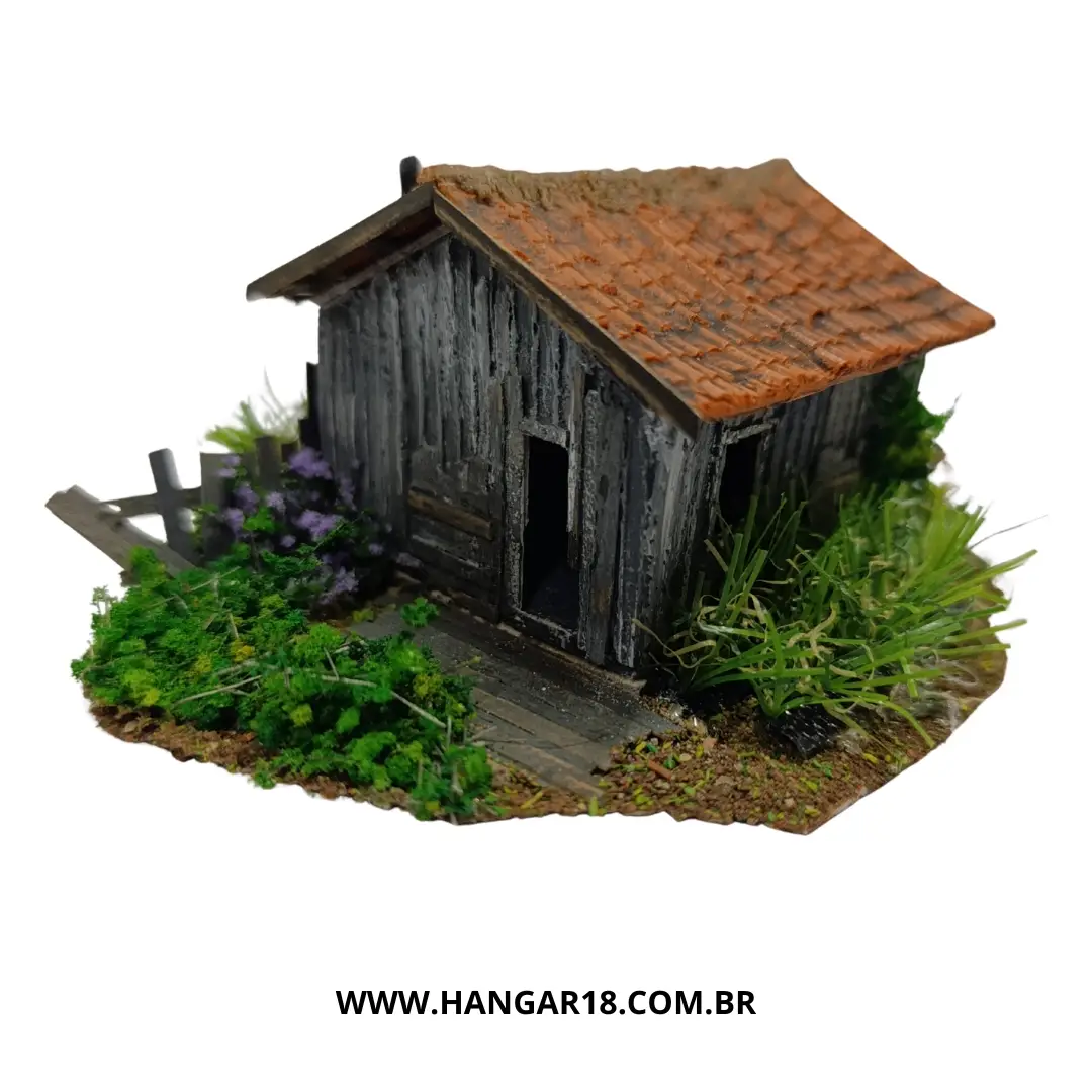 DIORAMA CASA DE MADEIRA ABAND (804) ESC HO ANJOLY