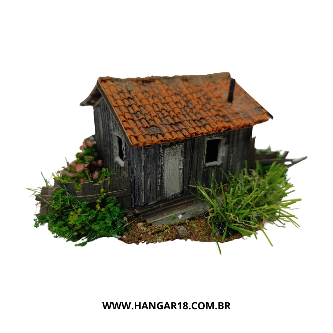 DIORAMA CASA DE MADEIRA ABAND (804) ESC HO ANJOLY