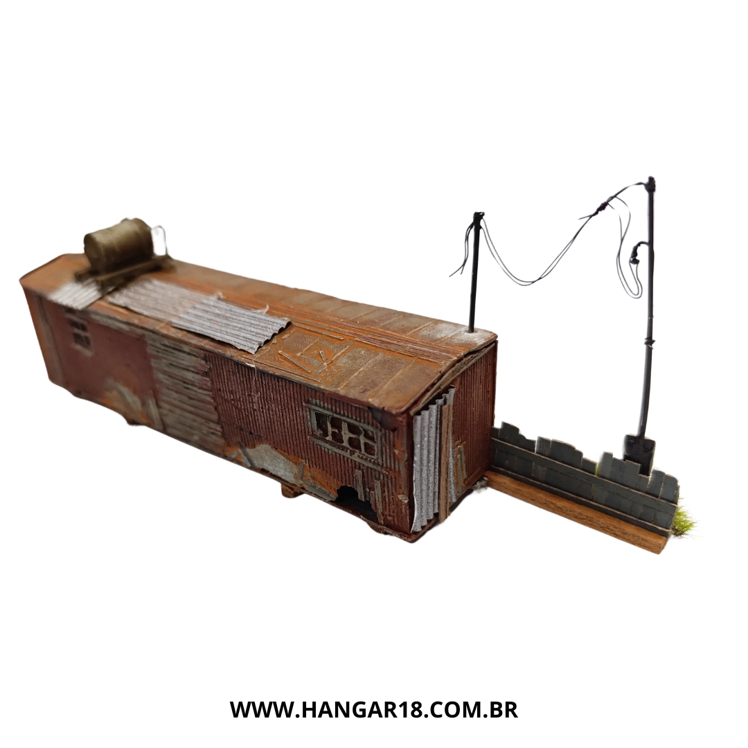 DIORAMA VAGÃO MORADIA (0410) ESCALA HO ANJOLY