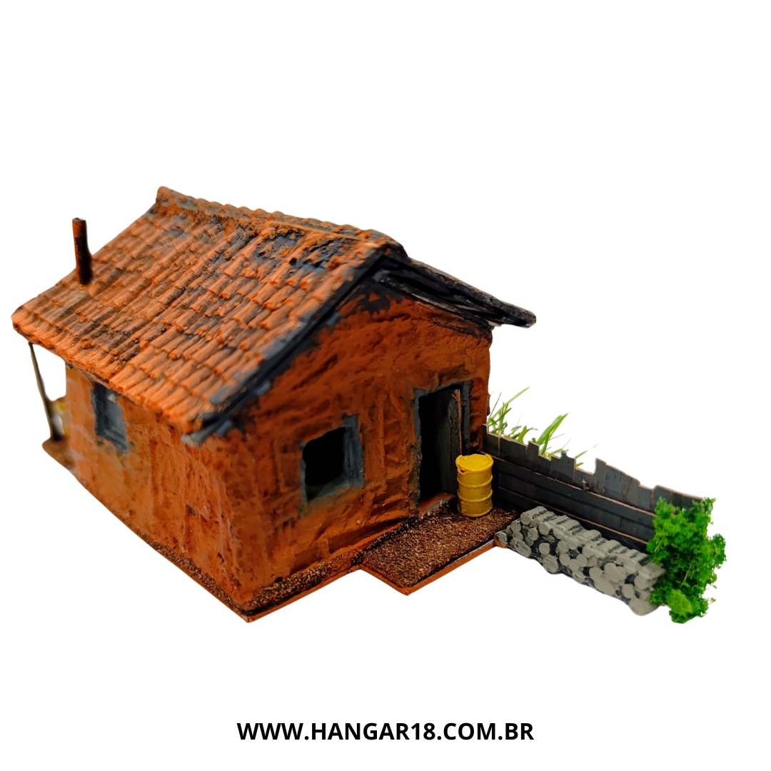 CASA DE BARRO DIORAMA (0112) ESCALA HO ANJOLY
