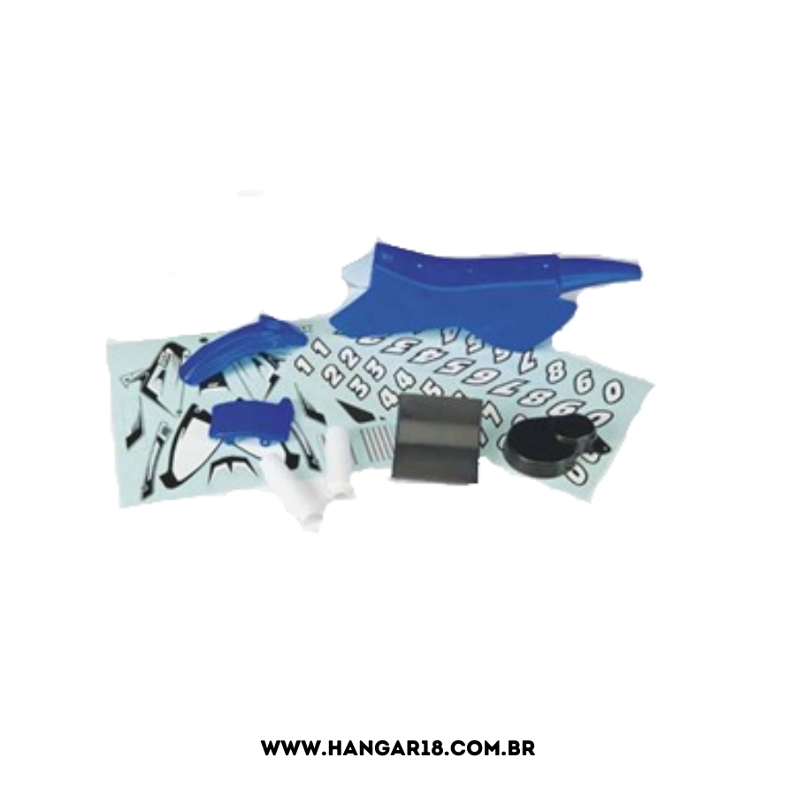 BODY & DECAL SET BLUE DX450 CARENAGEM MOTO