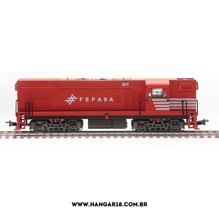 LOCOMOTIVA G12 FEPASA VERMELHA FRATESCHI 3002
