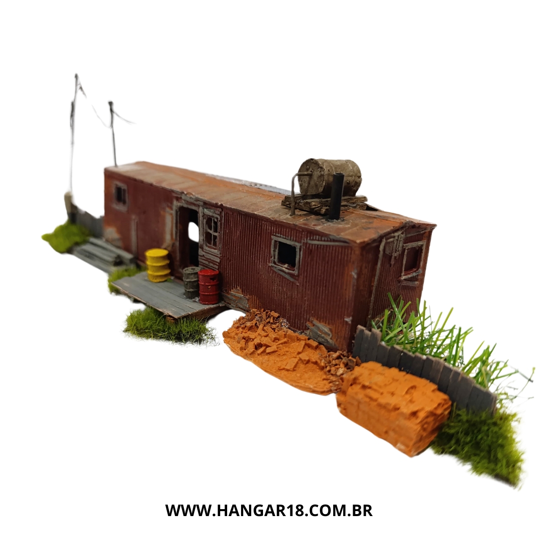 DIORAMA VAGÃO MORADIA (0410) ESCALA HO ANJOLY