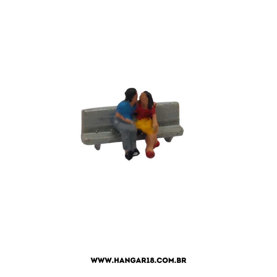 BANCO DE PRAÇA COM CASAL (0537) ESC HO ANJOLY