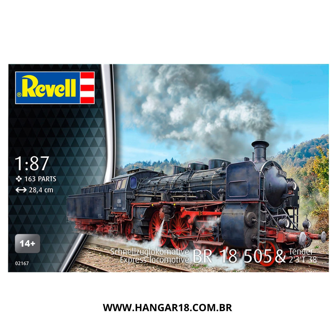 LOCOMOTIVA EXPRESSA BR 18 505 & TENDER REV02167