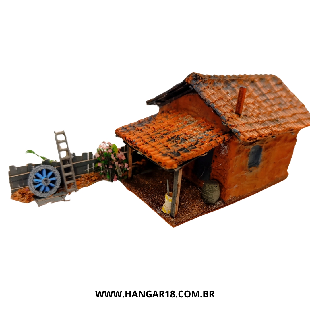 CASA DE BARRO DIORAMA (0112) ESCALA HO ANJOLY
