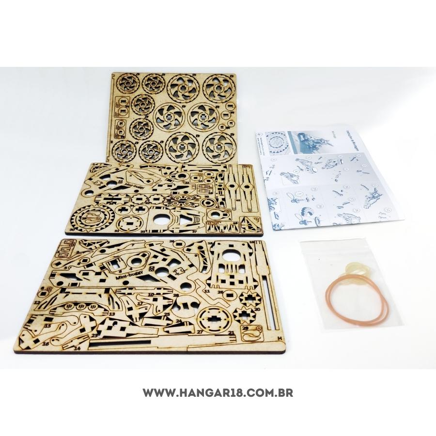 MINI BUGGY MOTOR DE ELASTICO DESMONTADO MDF
