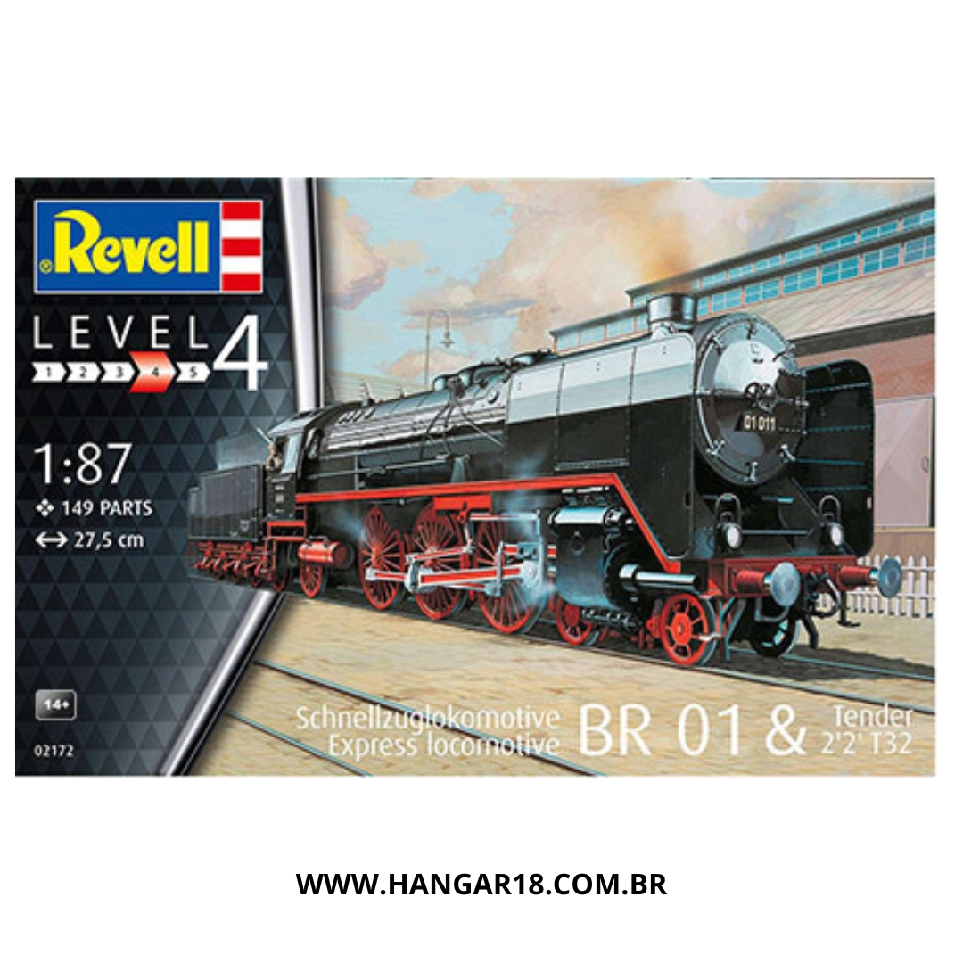 LOCOMOTIVA EXPRESS BR 01 & TENDER 2'2' T32 1/87