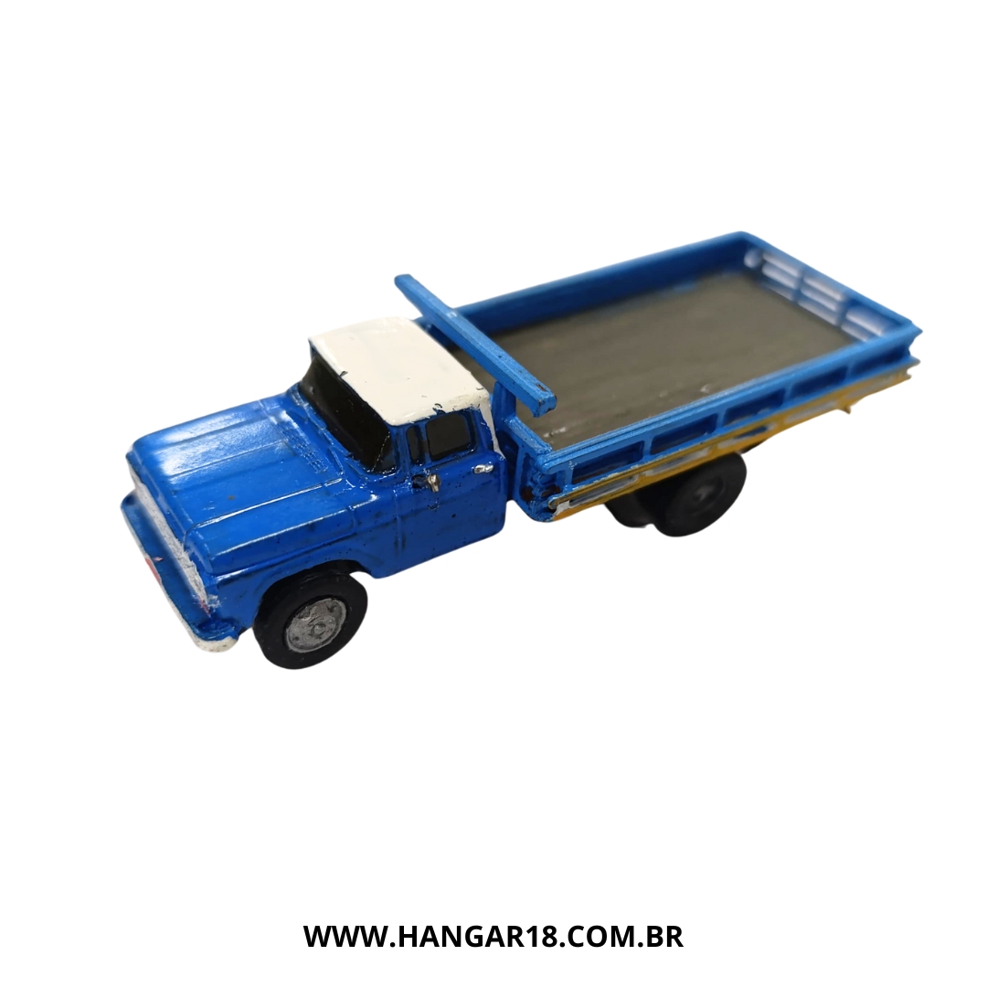 CAMINHÃO FORD F600 AZUL (630) ESC HO ANJOLY