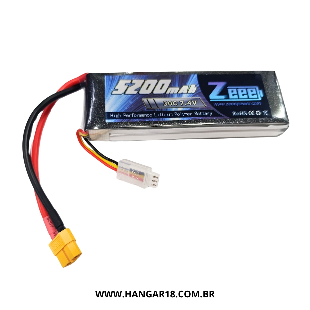 BATERIA LIPO 7.4V 5200MAH 30C 2S ZEE DEANS