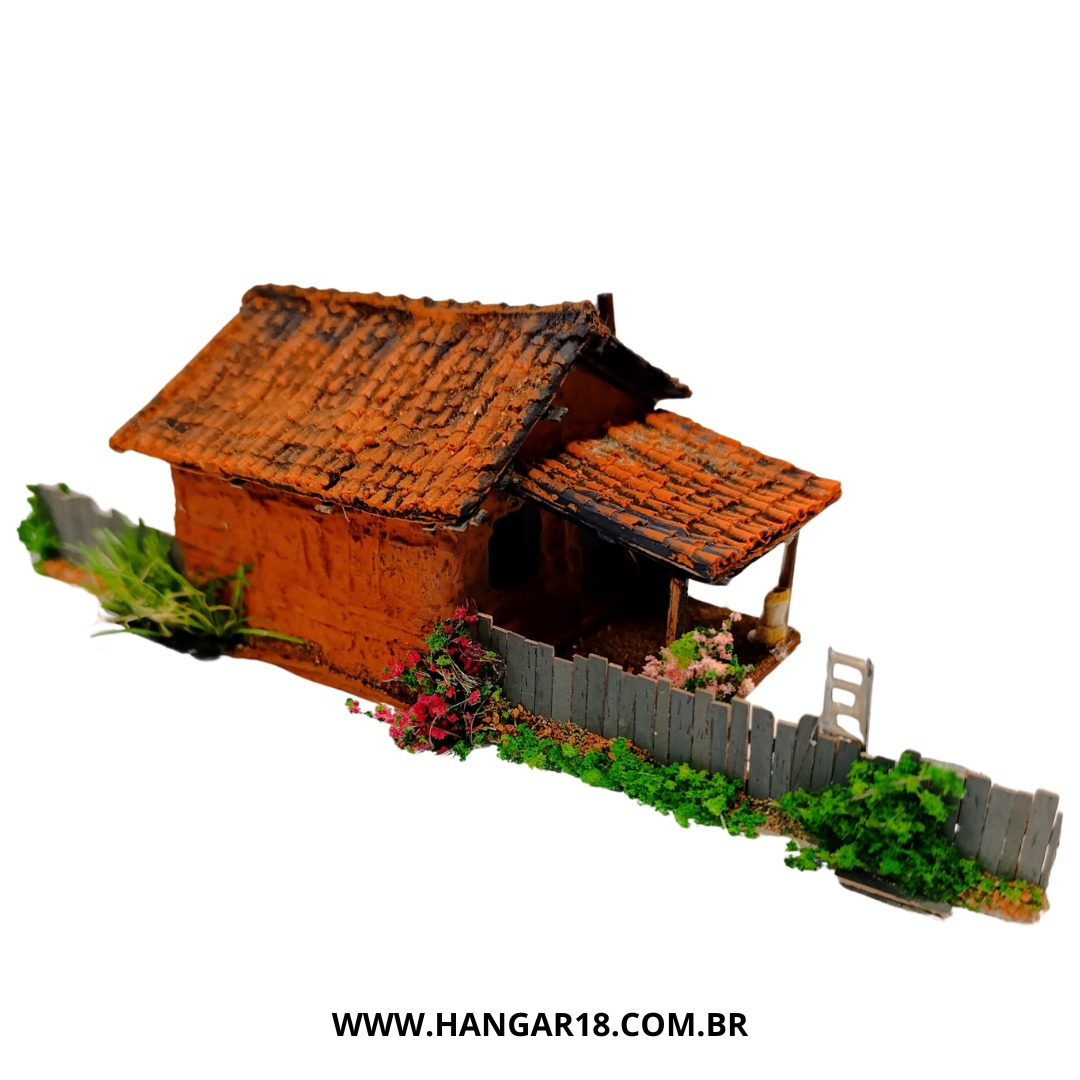CASA DE BARRO DIORAMA (0112) ESCALA HO ANJOLY