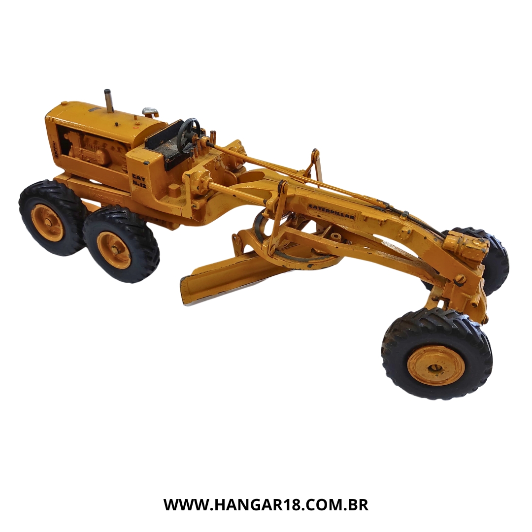 RARO ROAD GRADER #12 CAT MOTONIVELADORA 1:24 REUHL