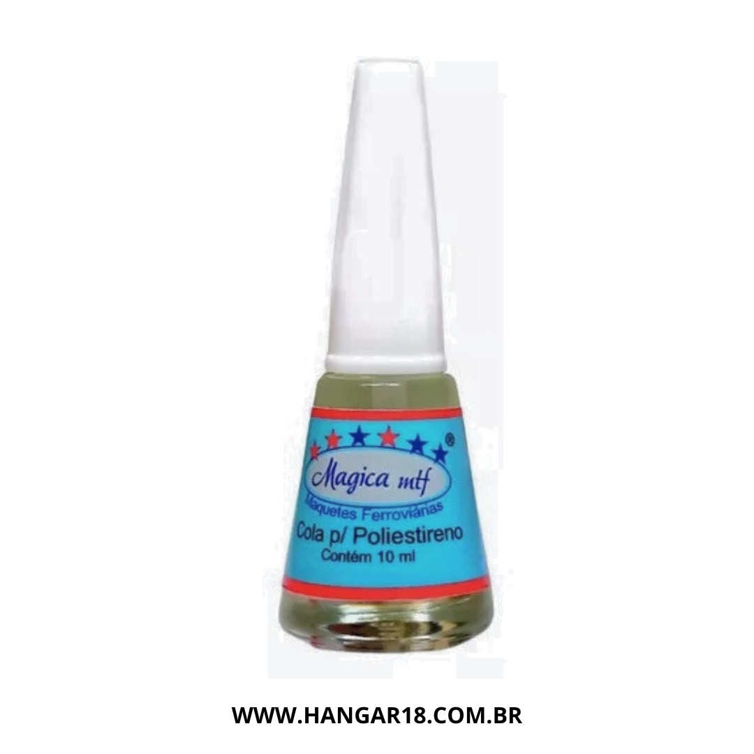 Cola p/ Polestireno, 10ml Magica mtf