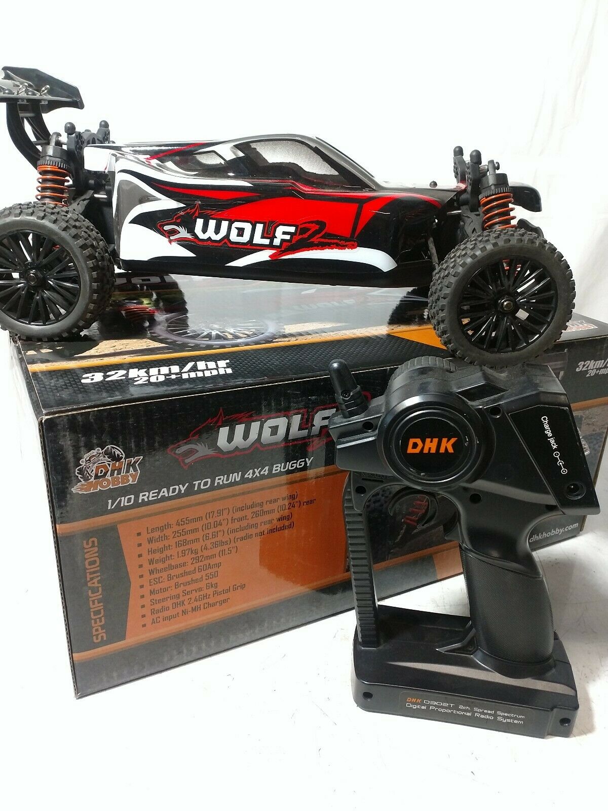 CARRO WOLF 2 1/10 READY-TO-RUN 4X4 BUGGY DHK