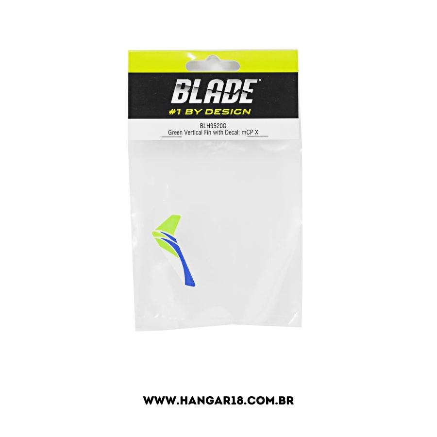 GREEN VERTICAL FIN WITH DECAL MCP X