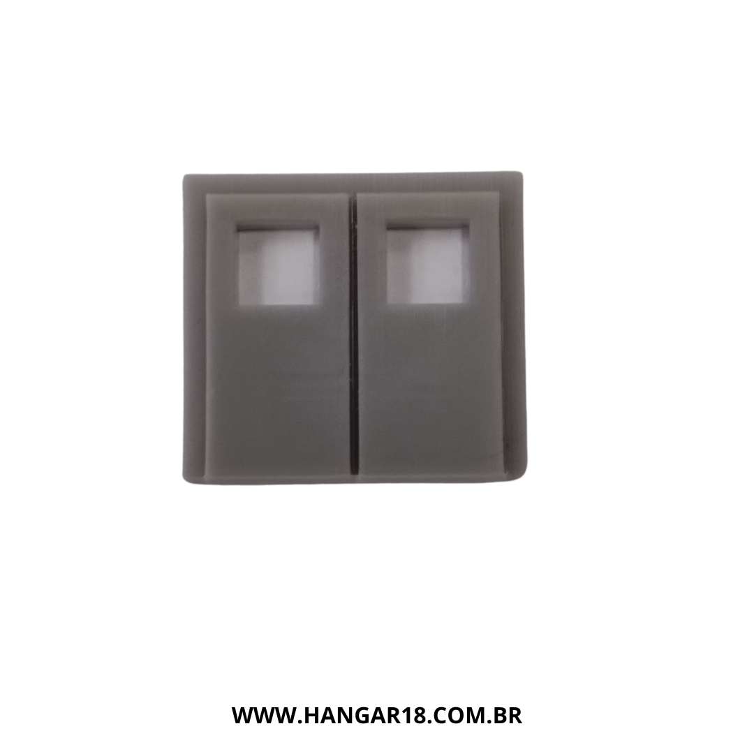 PORTA DUPLA 2und (P001) ESCALA HO HANGAR18