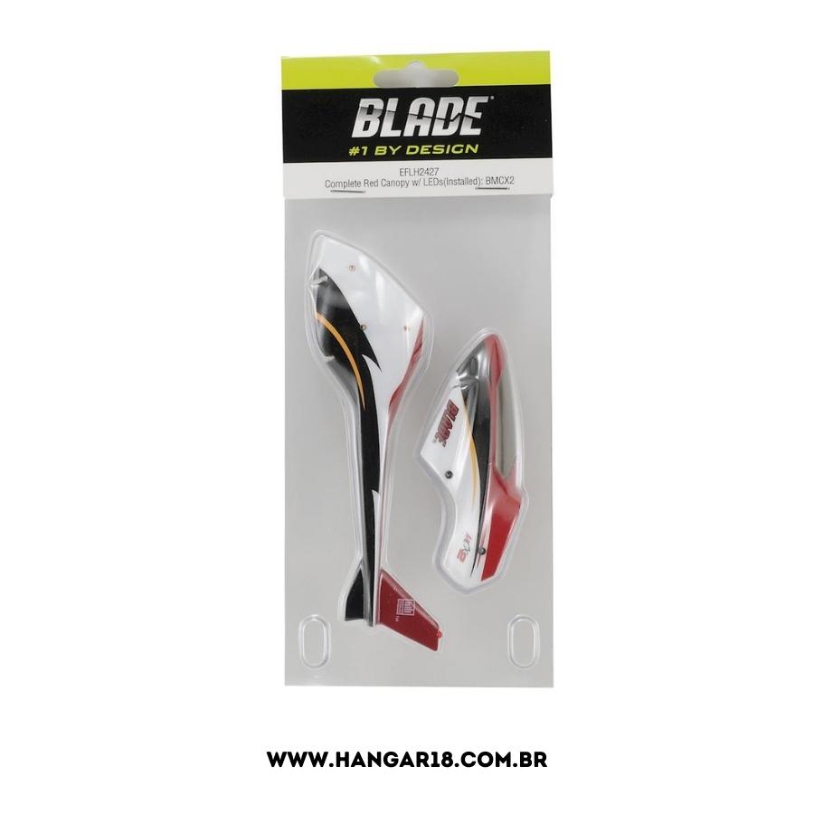 CARENAGEM COMPLETA VERMELHA C/ LED BLADE BMCX2
