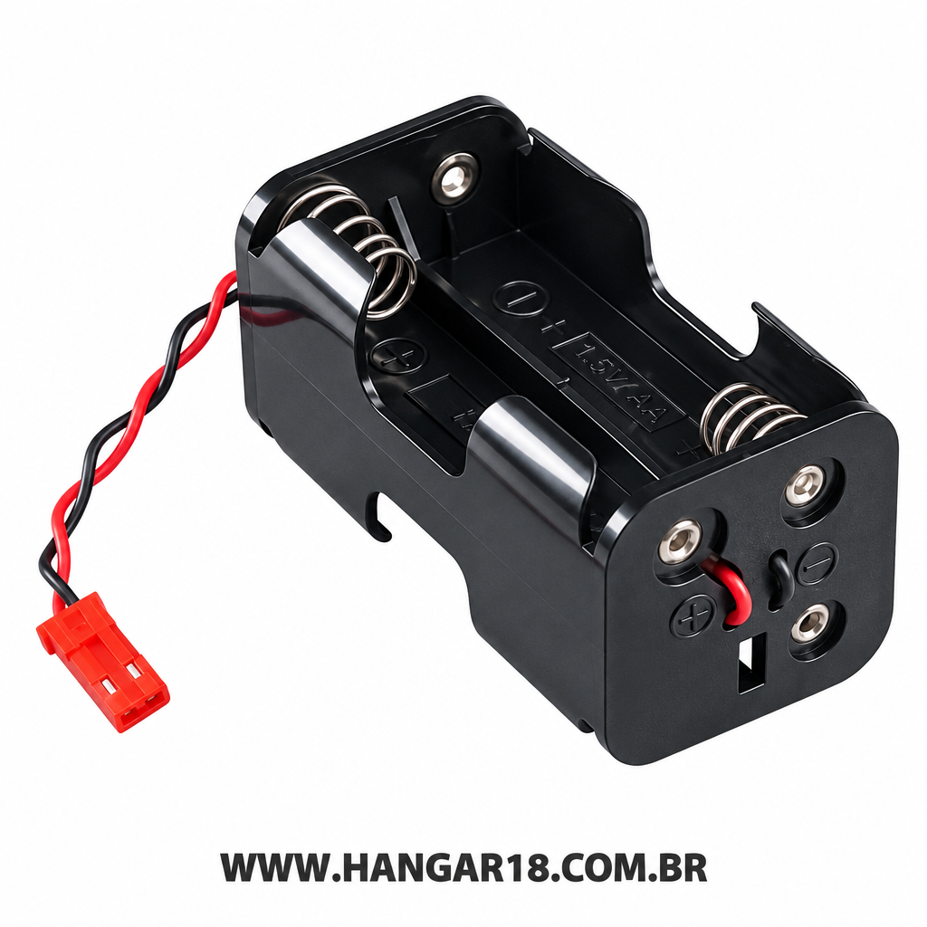 SUPORTE FUTABA P/ 4 PILHAS AUTOMODELO FUTFBB1