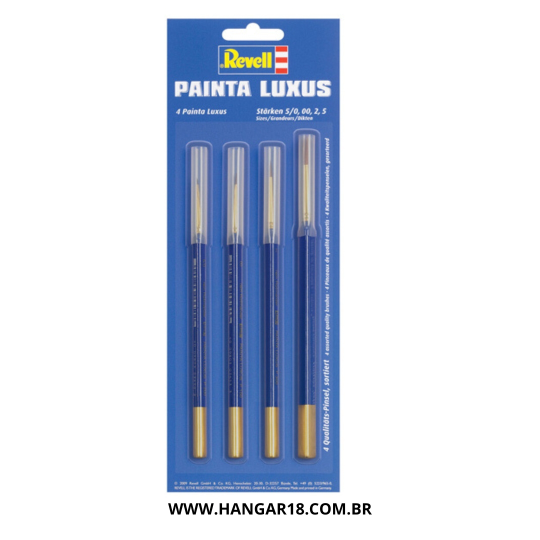 JOGO DE PINCEIS PAITA LUXUS (4) REVELL 39629