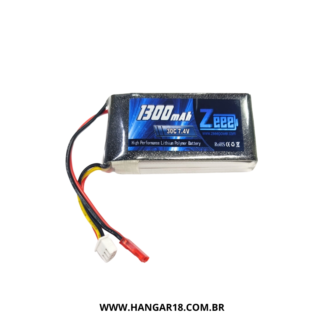 BATERIA LIPO 7.4V 1300mAh 30C 2S ZEE JST