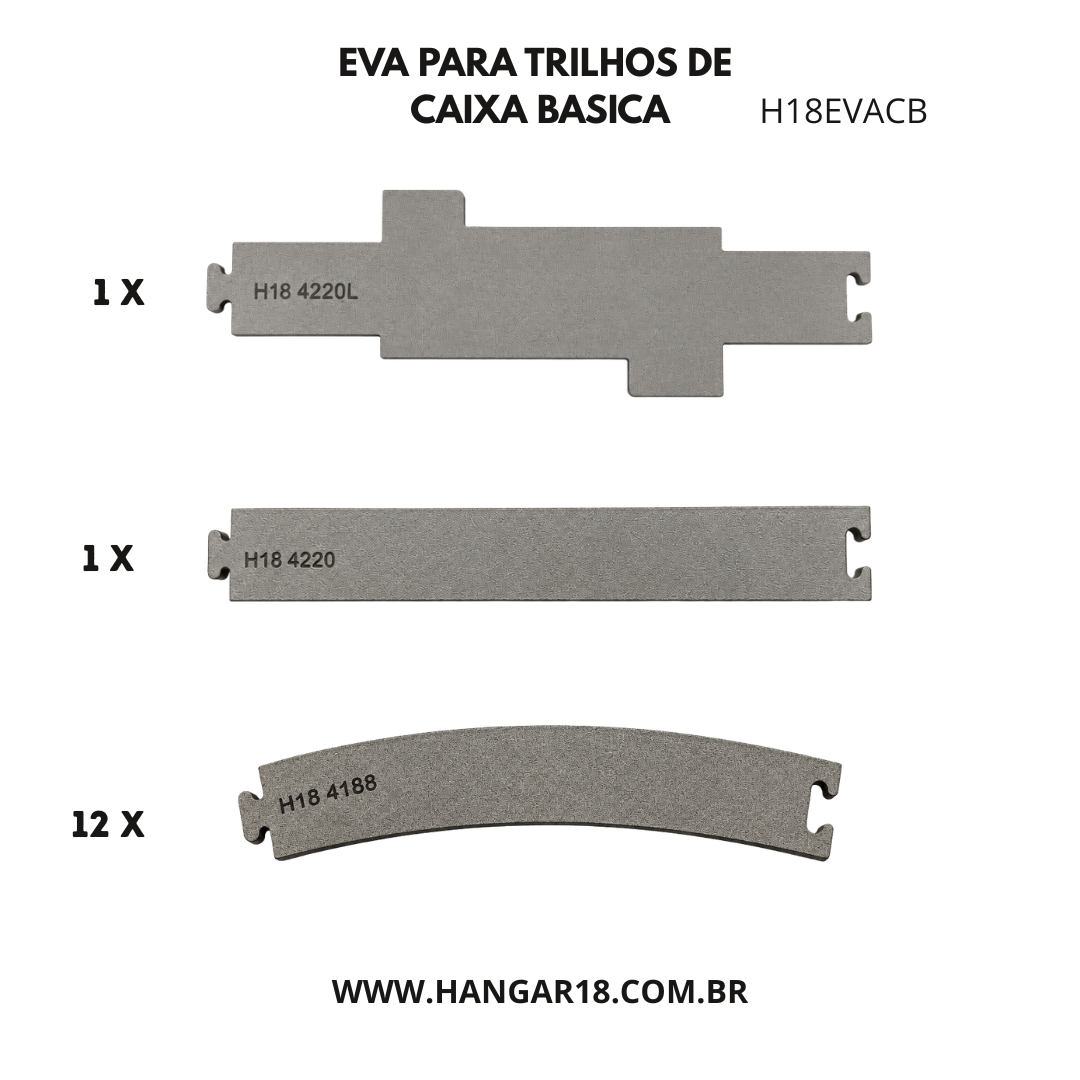 BASE DE EVA P/ CAIXA BASICA MEU PRIMEIRO TREM 4MM