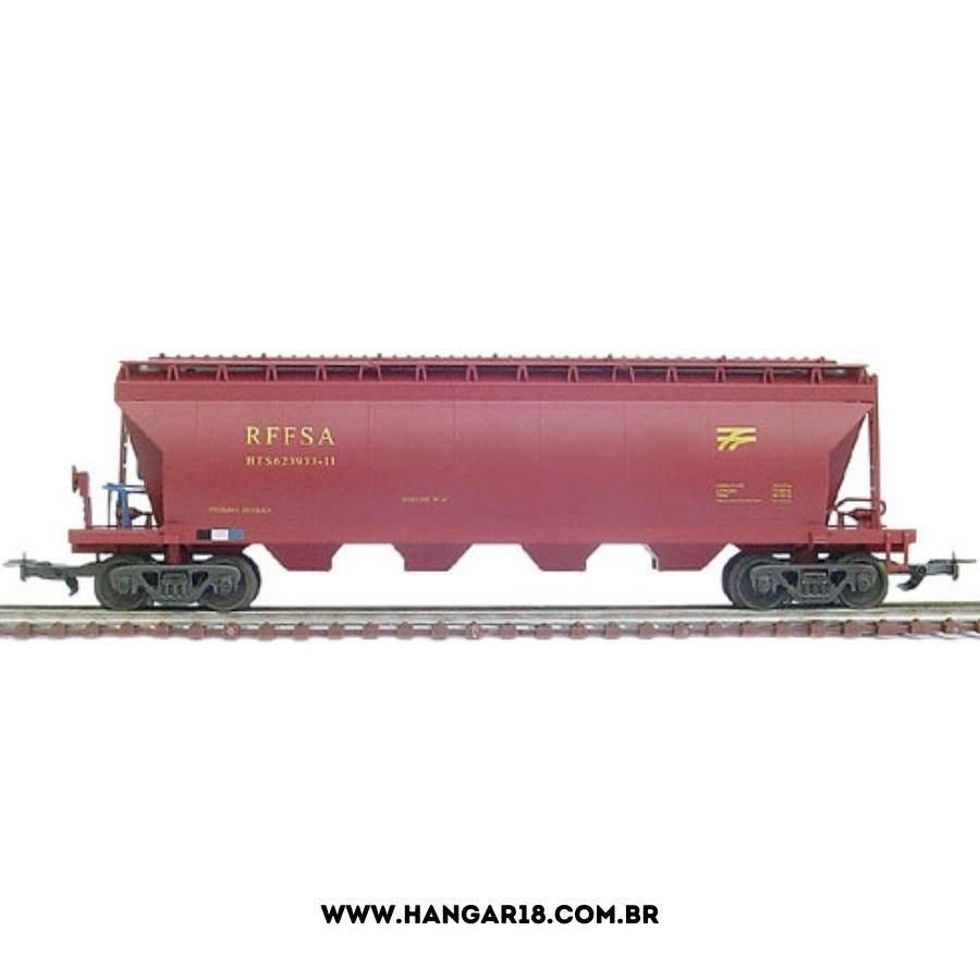 VAGÃO HOPPER-TANQUE RFFSA VERMELHO FRATESCHI 2084