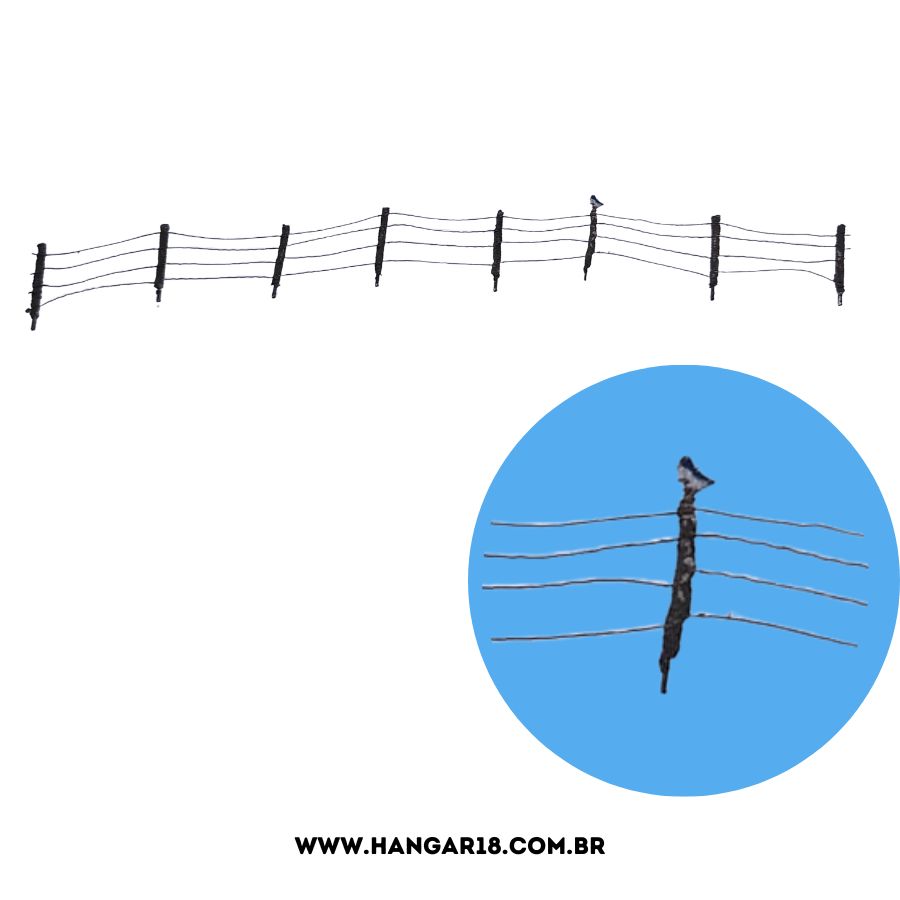 CERCA DE ARAME PASSARINHO 18CM (262) ESC HO ANJOLY