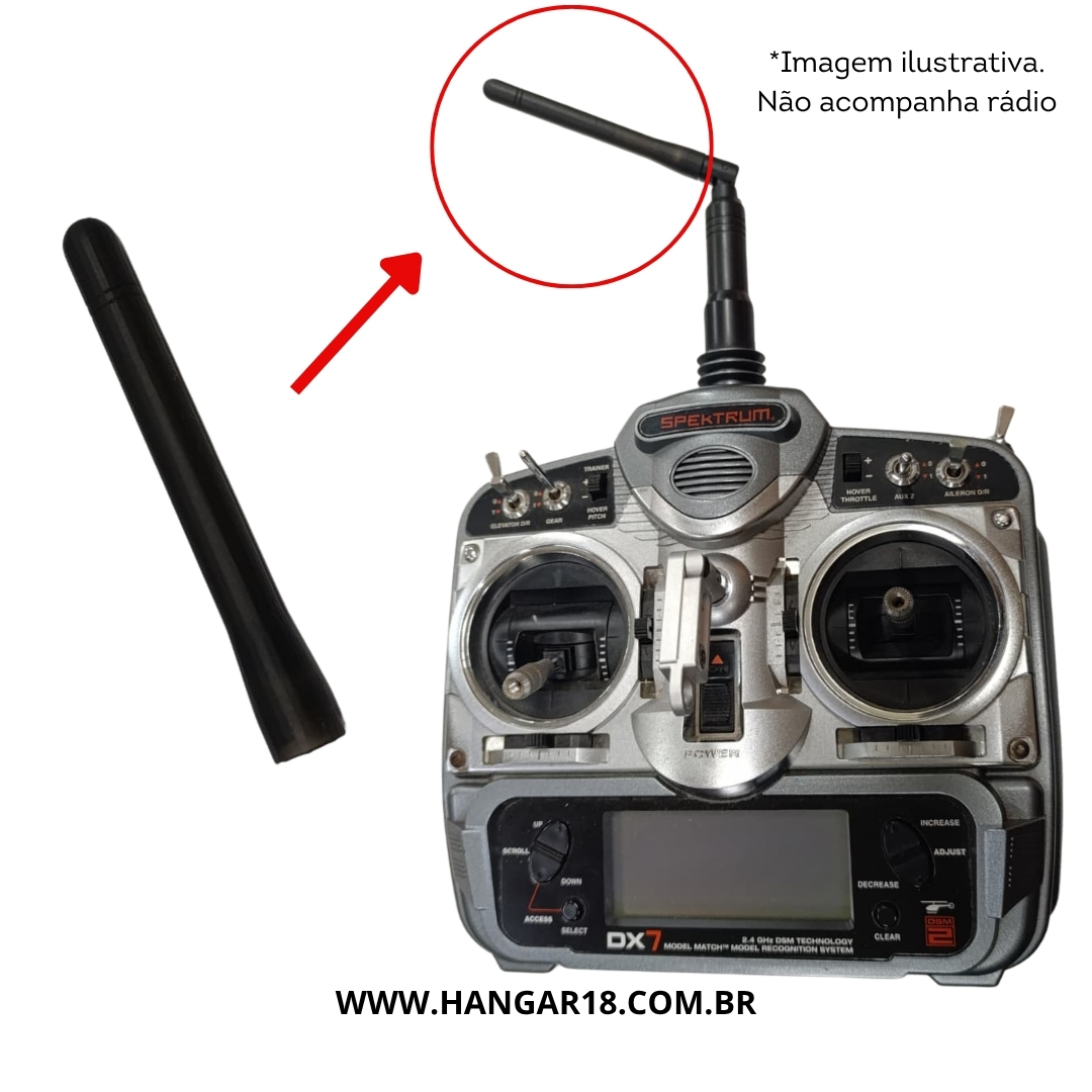 CAPA ANTENA SPEKTRUM DX7 H18