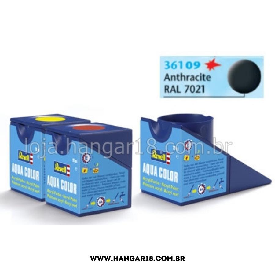 TINTA REVELL ACRILICA 36109 ANTRACITE FOSCO 14ML
