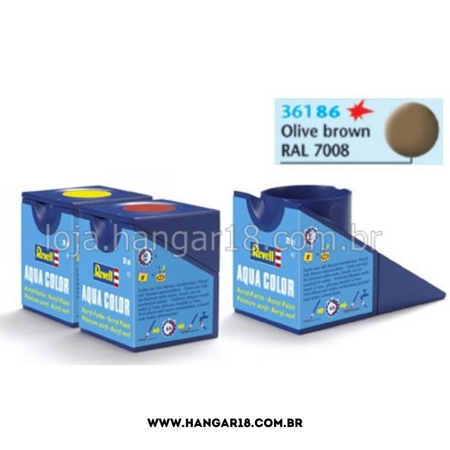 TINTA REVELL ACRILICA 36186 MARROM OLIVA FOSCO14ML