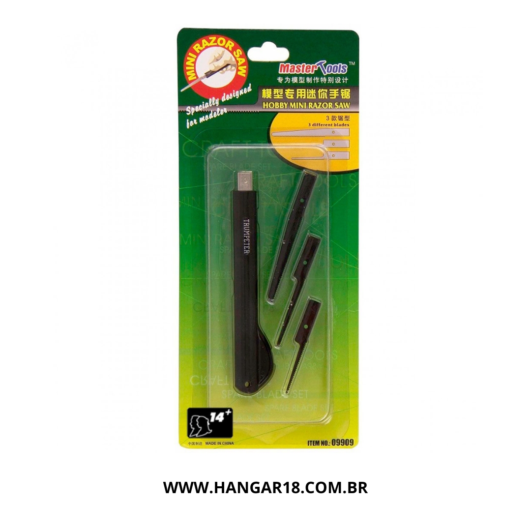 MINI SERRA PARA HOBBY C/ 3 LAMINAS MASTER TOOLS