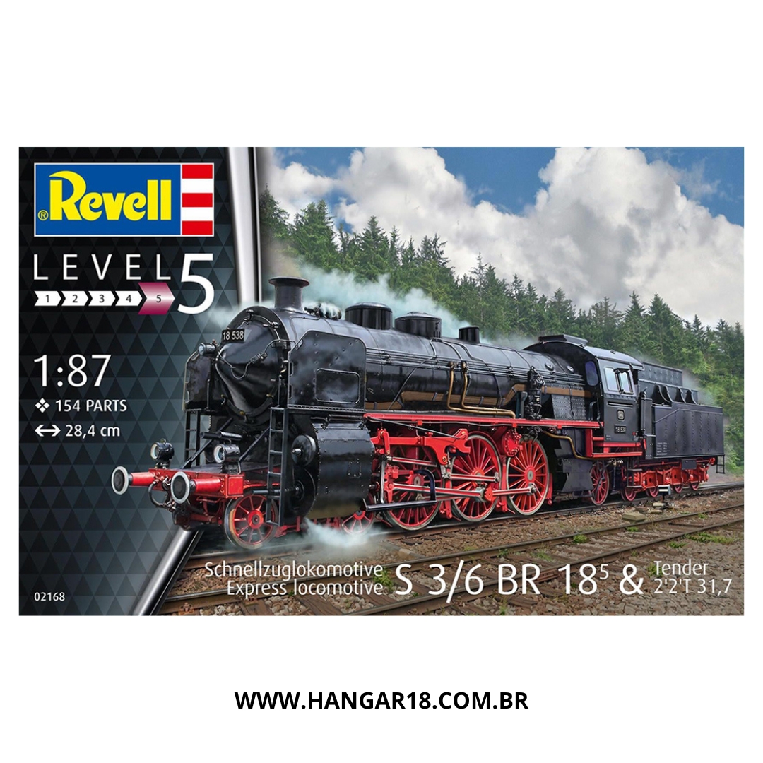 LOCOMOTIVA EXPRESSA S 3/6 BR 18(5) & TENDER 1:87
